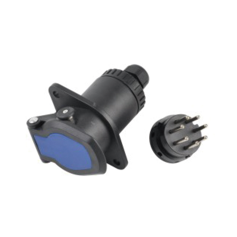Phích cắm 7 chân ABS, loại vít có chốt JH044-B