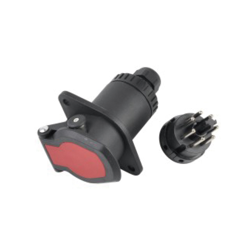 Phích cắm 7 chân ABS, loại vít có chốt JH044-C
