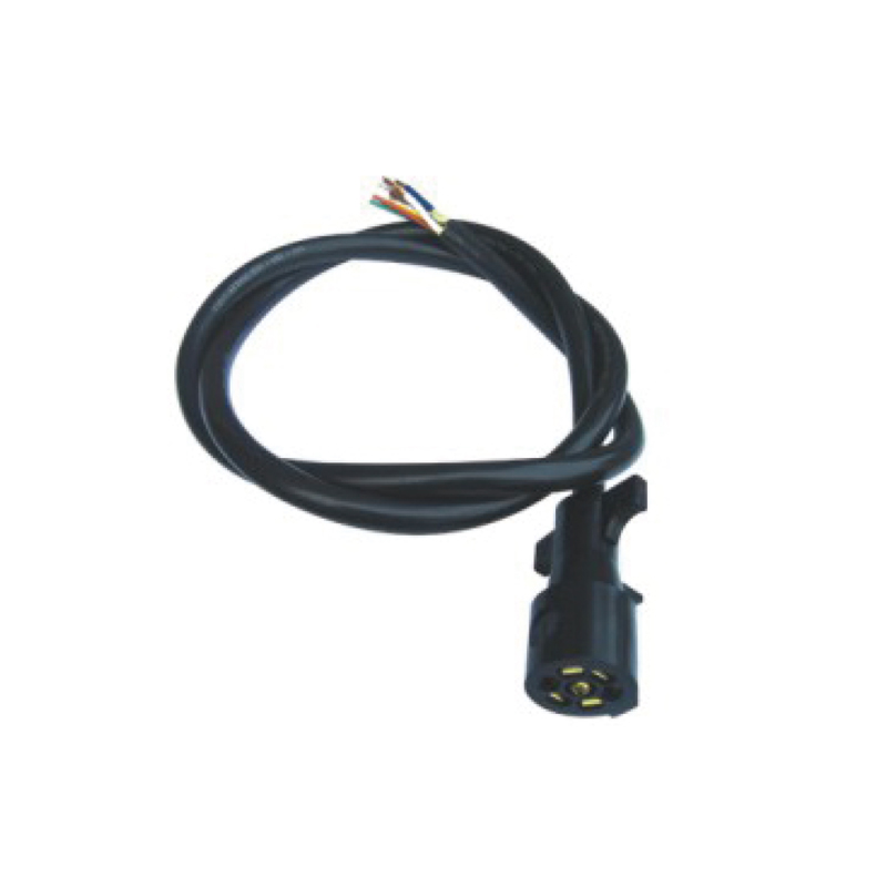 Cuộn dây thẳng PVC 7 cực có một phích cắm nhựa, chiều dài cáp 1m, 2m, 3 m..... JH066