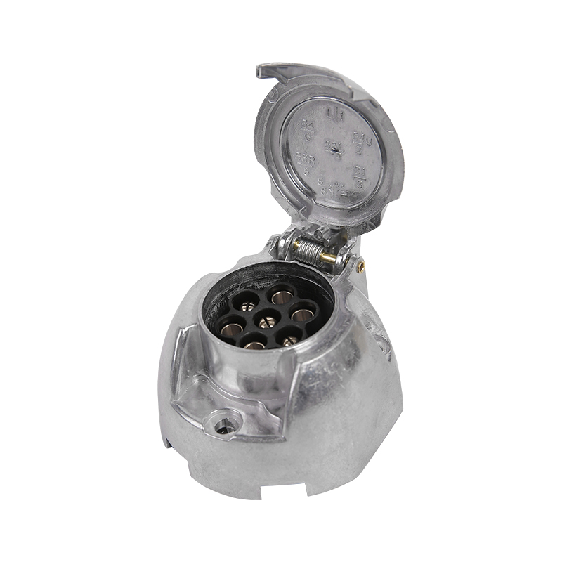 Ổ cắm vuông nhôm lớn 7 chân có đèn sương mù JH009-D